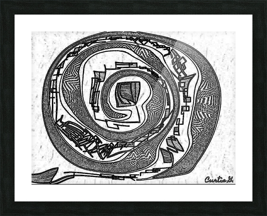 Swirly Picture Frame print