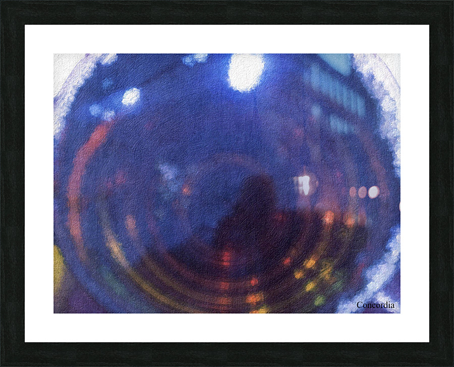 Blue Picture Frame print