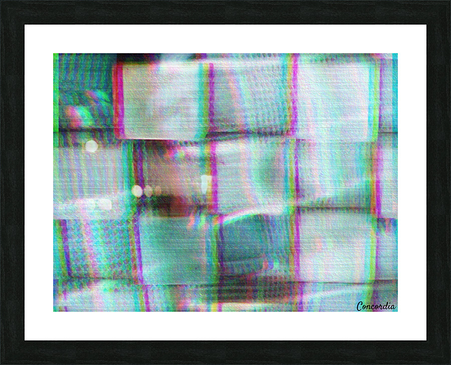 Square Dance 4 Picture Frame print