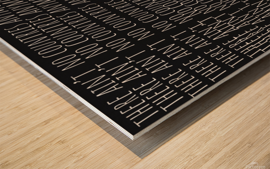 No Countries Wood print