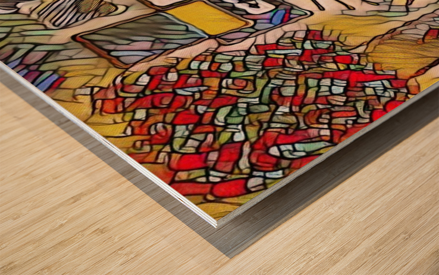 Pet 5 Impression sur bois