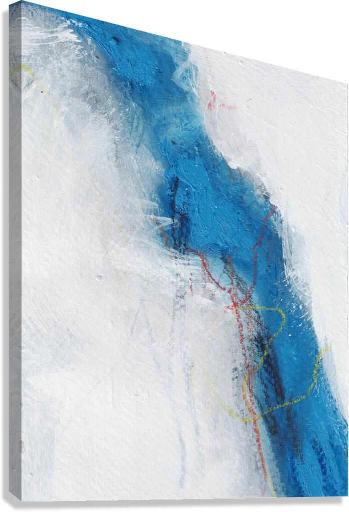 Blue white 17 Canvas Print