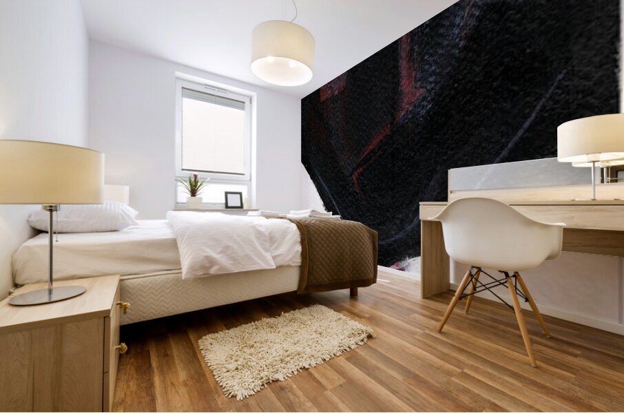 Red Black 6 Mural print