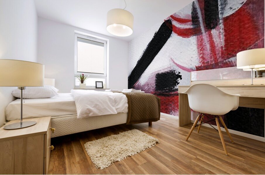 Red Black 2 Mural print