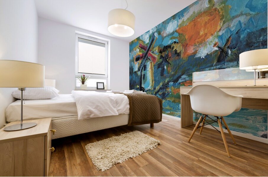 Windmills Mural print