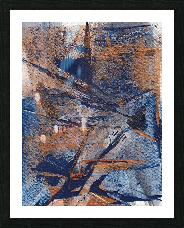 Denim  Brass 2 Picture Frame print