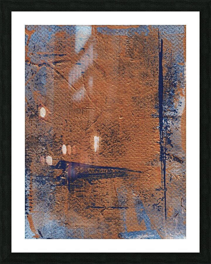 Denim  Brass 3 Picture Frame print