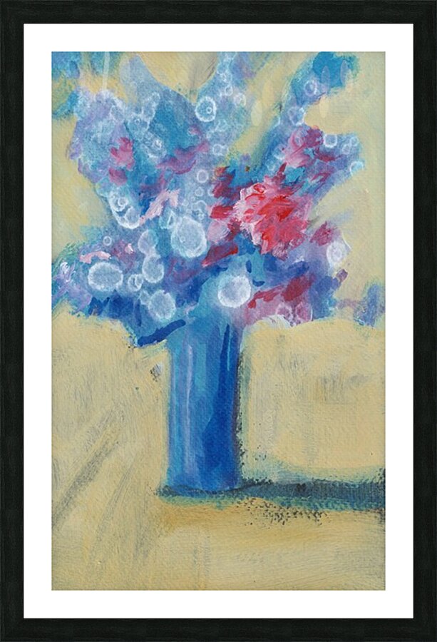 Negative Bouquet 1 Picture Frame print