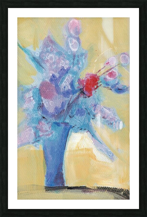 Negative Bouquet 2 Picture Frame print