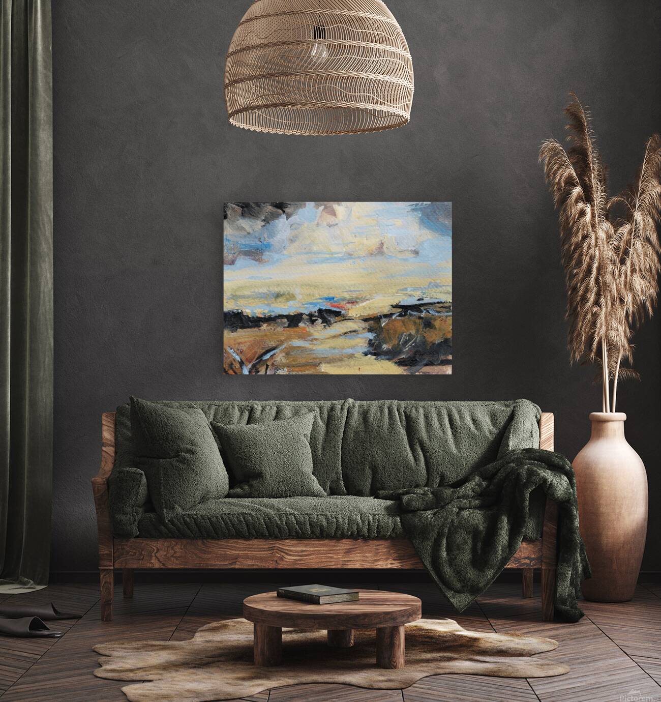 abstract landscape   vespre Reproduction