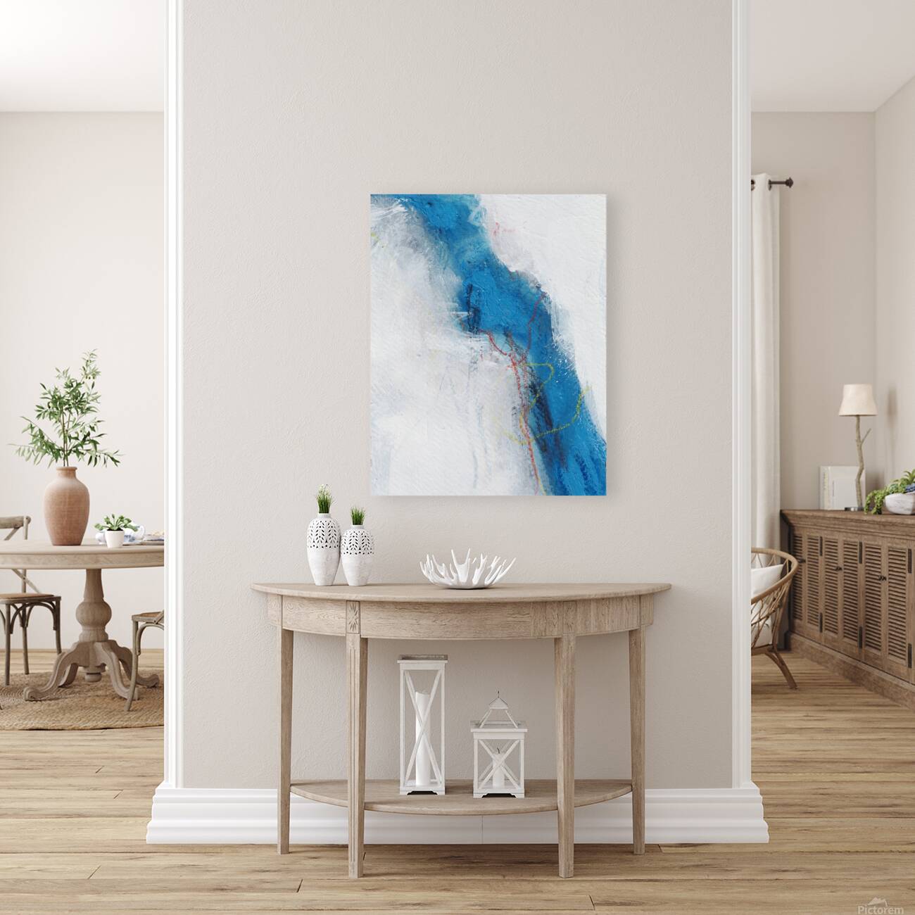 Blue white 17 Reproduction