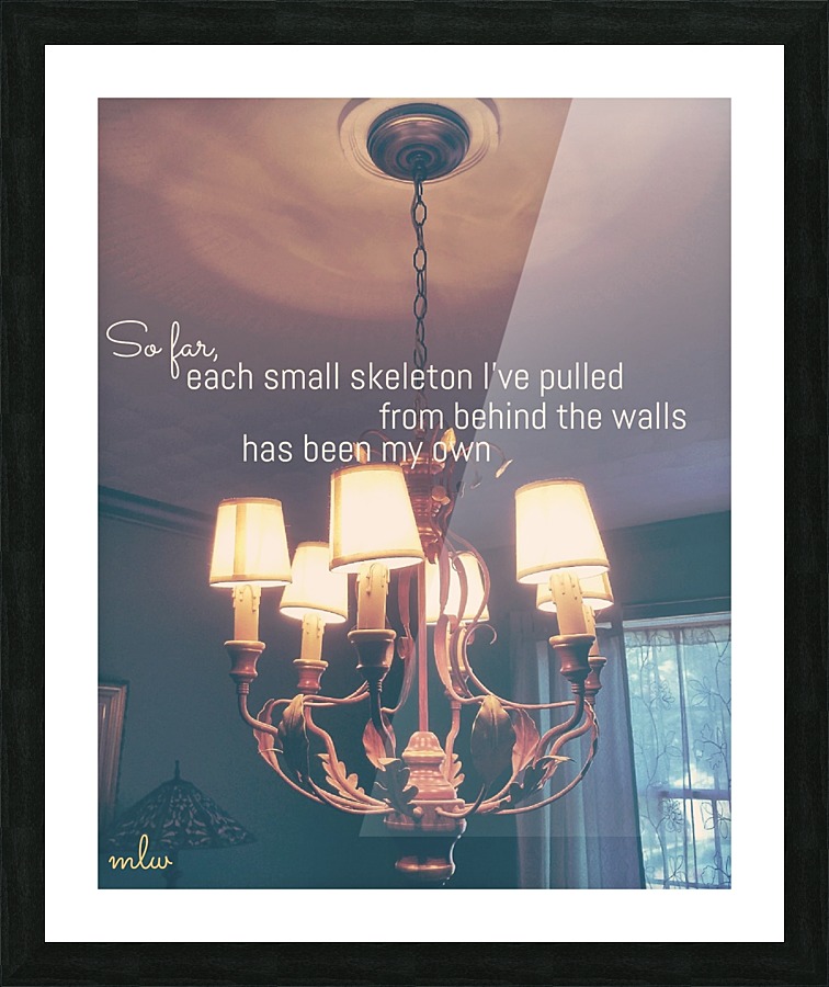 Skeleton Picture Frame print
