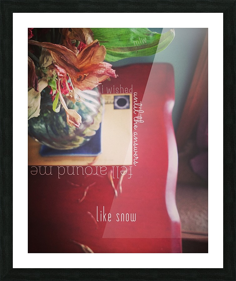 Answers Picture Frame print