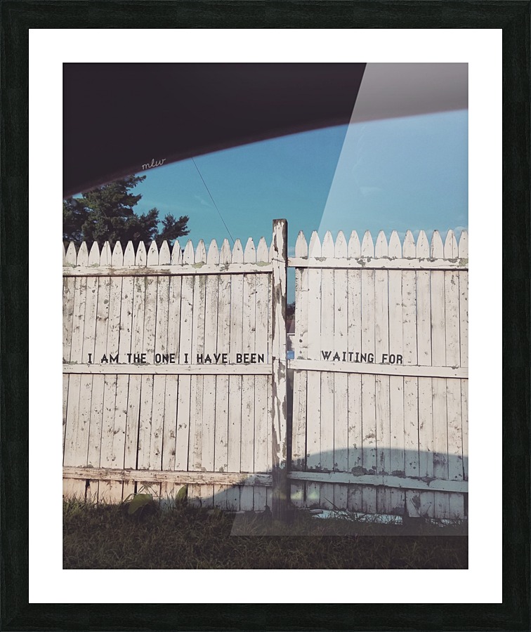 Whitewash Picture Frame print