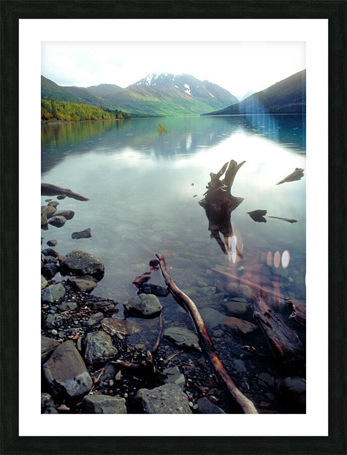 bashful peak Picture Frame print