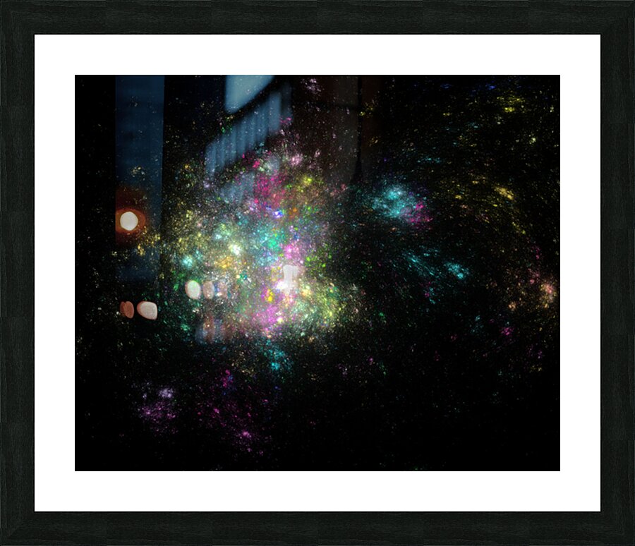space time Picture Frame print