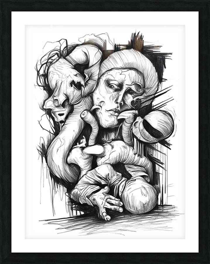 schizophrenia Picture Frame print