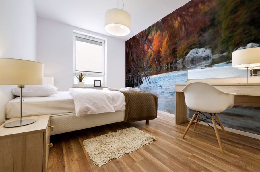 Around the River Bend Mural print