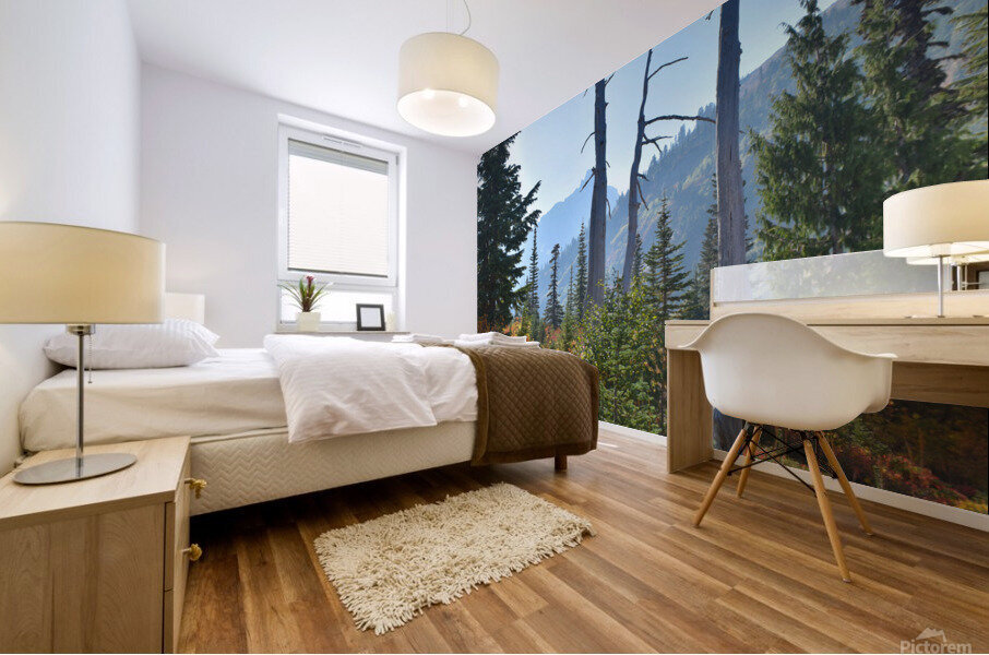 The Mountains are Calling Mural print