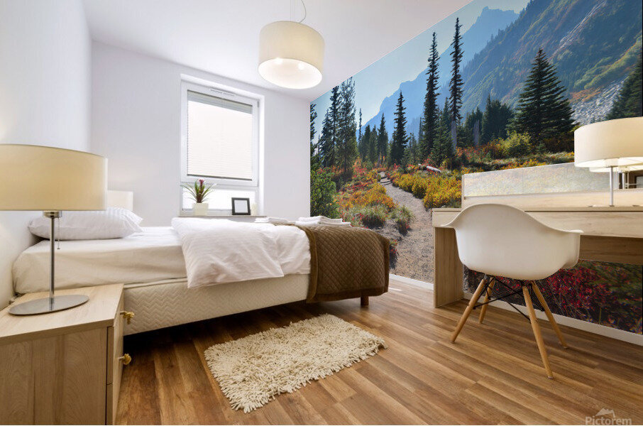 Path to the Mountains Mural print