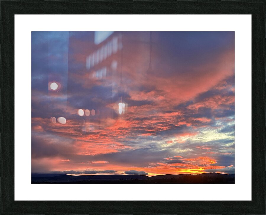 Burning Sunrise Picture Frame print
