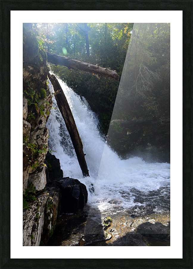 Rushing Waterfall Picture Frame print