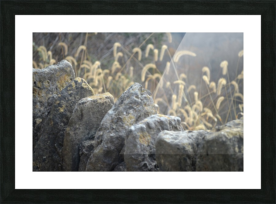 Rock Wall Picture Frame print