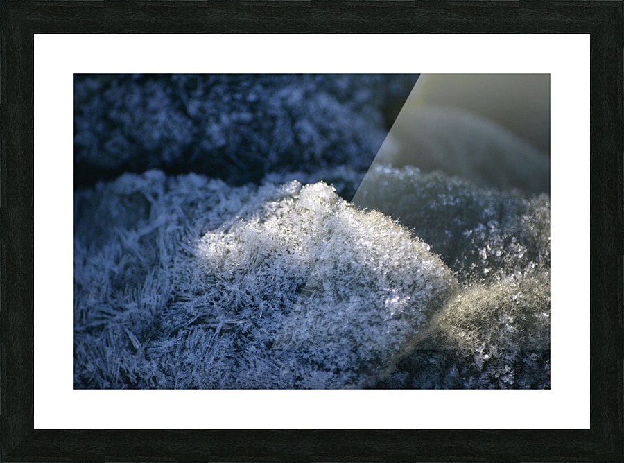 Frozen Crystals Picture Frame print