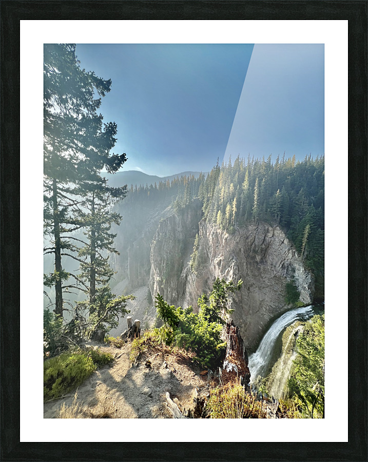 Over the Waterfall Picture Frame print