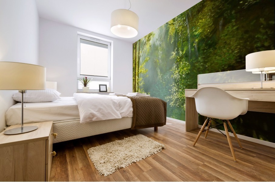 Forest Sun Mural print