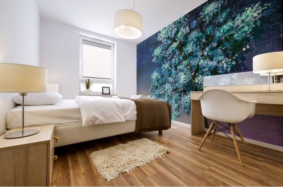 Night Tree Mural print