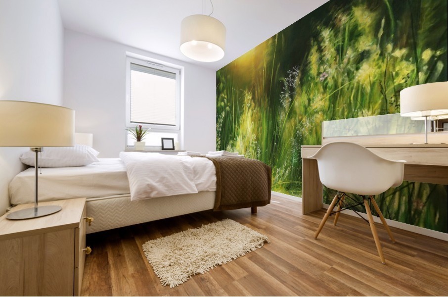 Sunrise Meadow Mural print