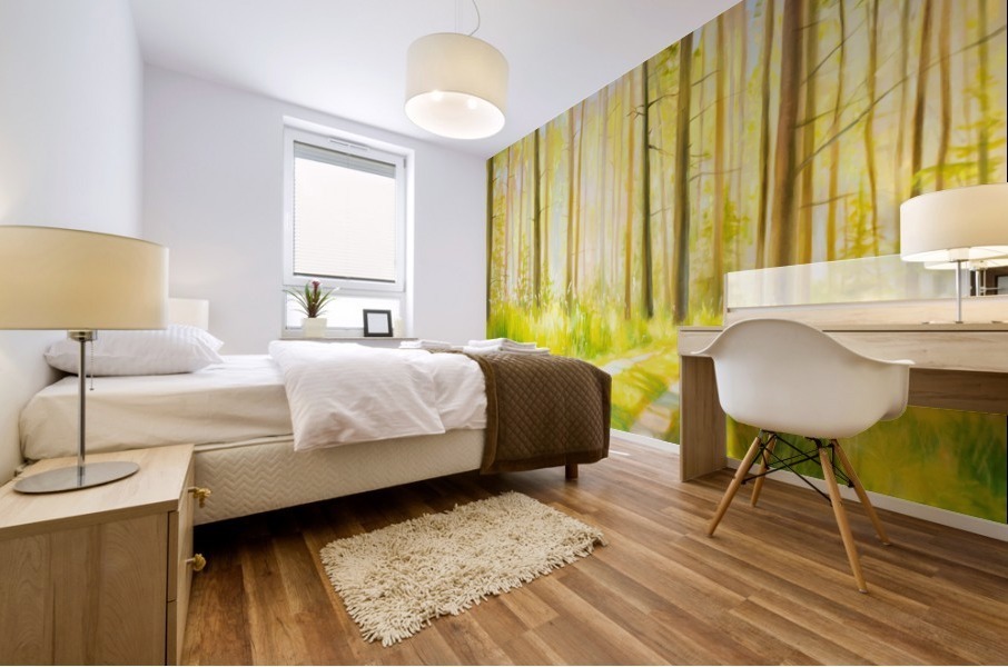 Inviting light Mural print