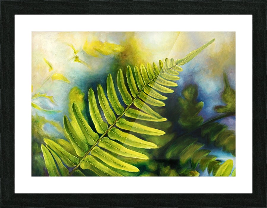 Fern Night Picture Frame print