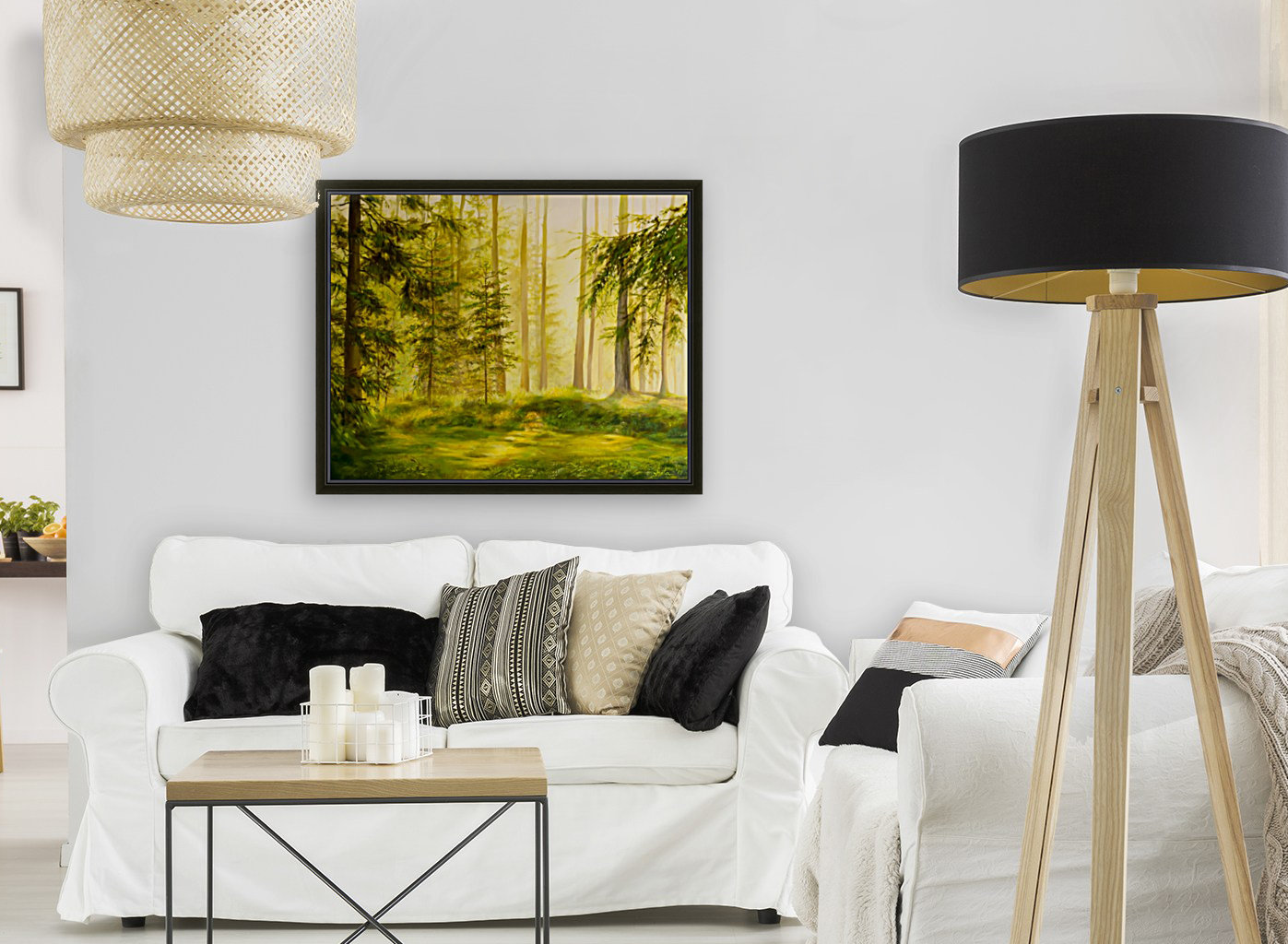 Forest Sunset Reproduction