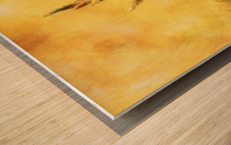 Midsummer meadow Wood print
