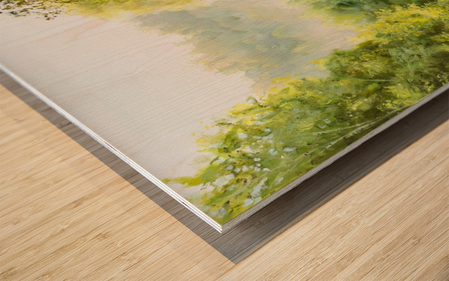 Chasing sunrise Wood print