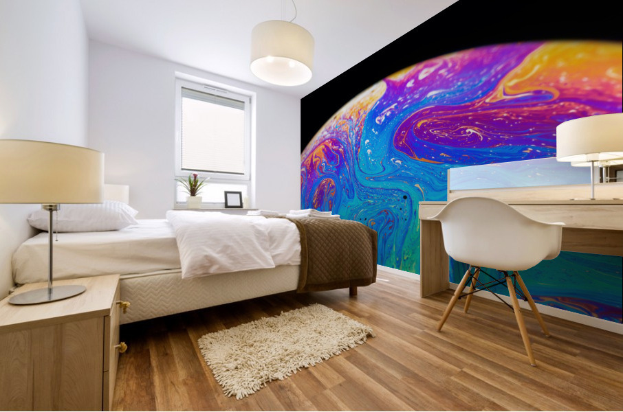 Soap Bubble Close Up Mural print