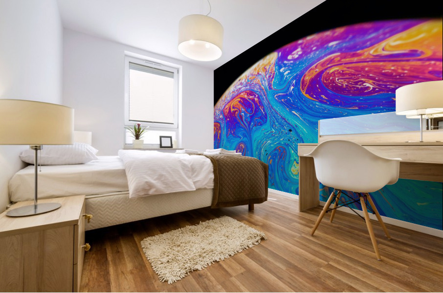 Soap Bubble Close Up Mural print