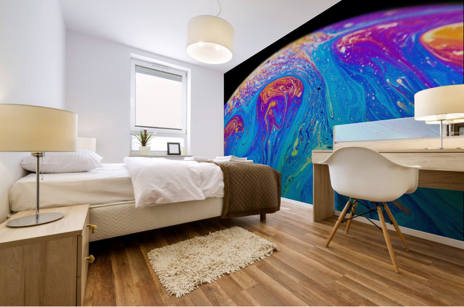 Soap Bubble Close Up Mural print