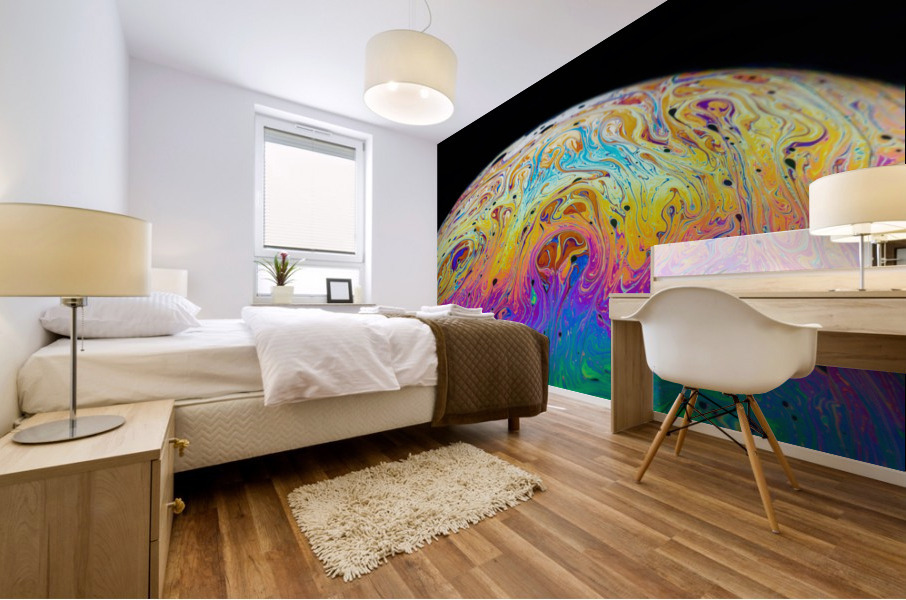 Soap Bubble Close Up Mural print