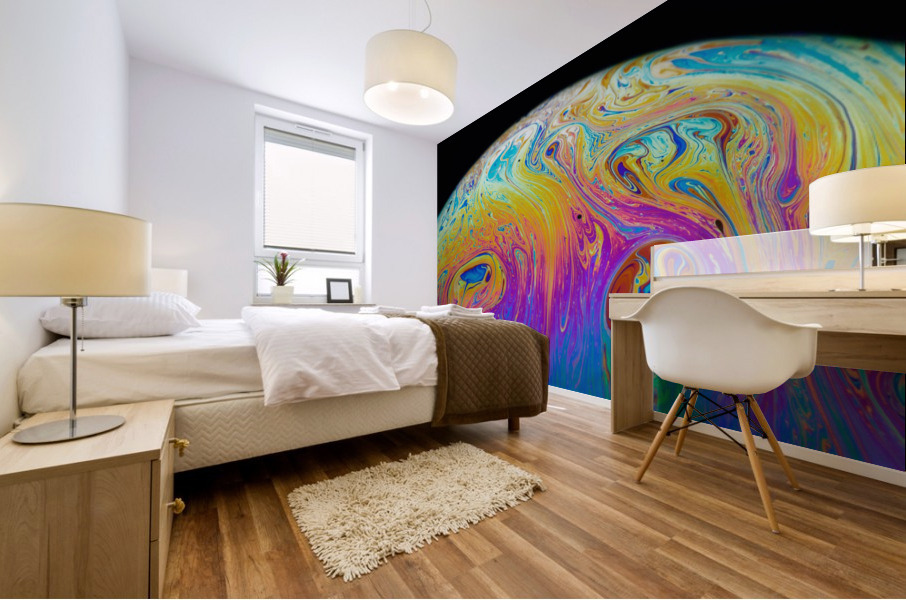 Soap Bubble Close Up Mural print