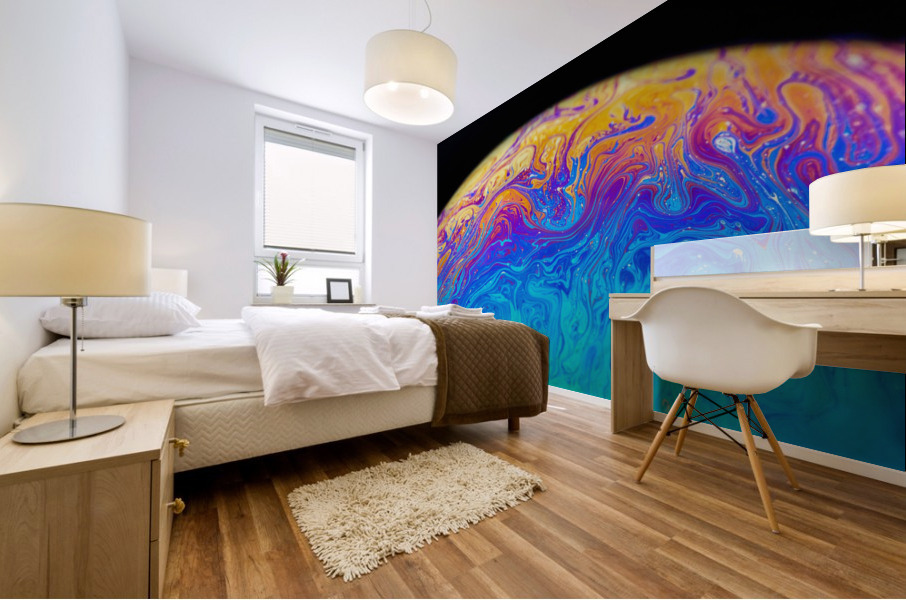 Soap Bubble Close Up Mural print