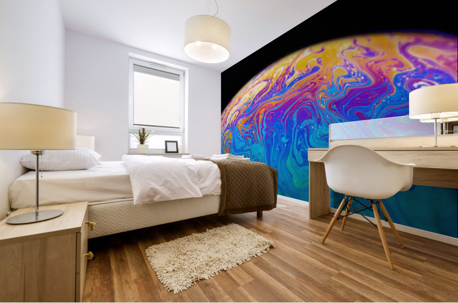 Soap Bubble Close Up Mural print