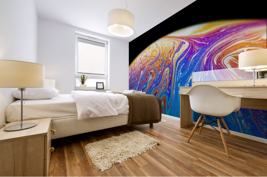 Soap Bubble Close Up Mural print