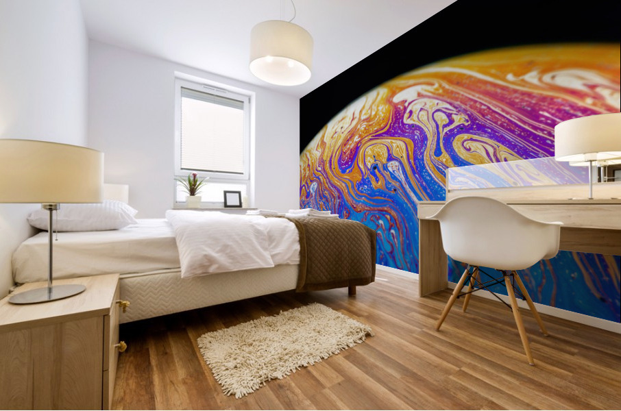 Soap Bubble Close Up Mural print