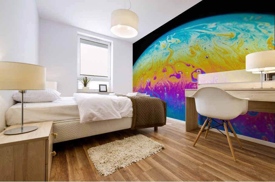 Soap Bubble Close Up Mural print