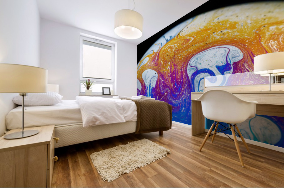 Soap Bubble Close Up Mural print
