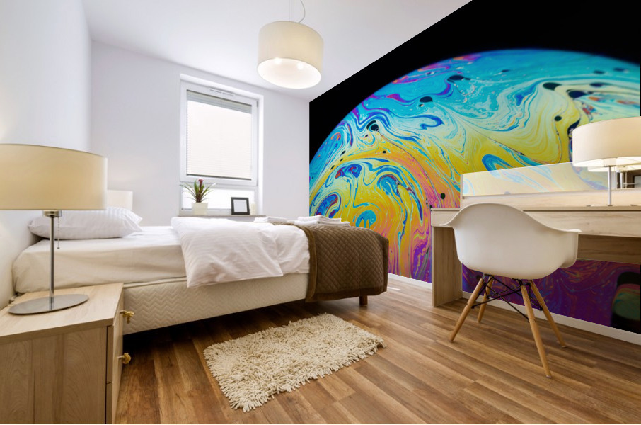 Soap Bubble Close Up Mural print