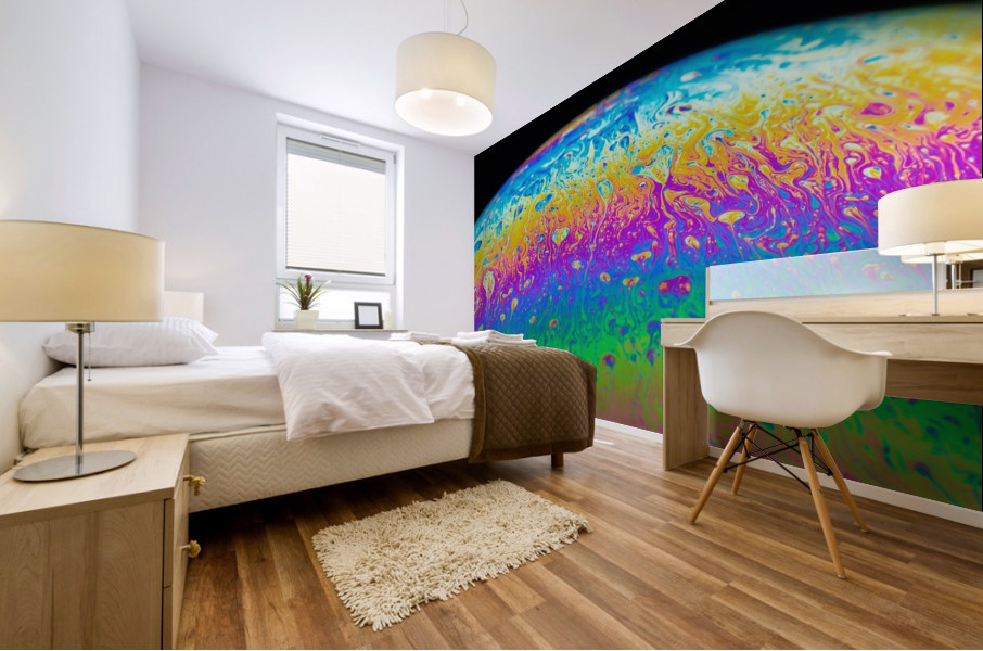 Soap Bubble Close Up Mural print